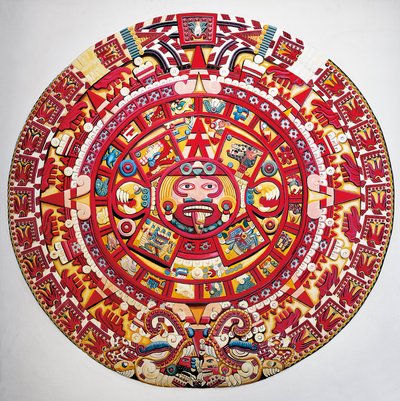 Rekonstruktion af solkalender af Aztec Aztec