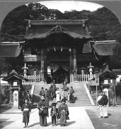 Osua-templet, Nagasaki, Japan, 1901. af B. L. Singley