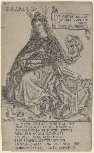 Libyske Sibyl, ca. 14701480. af Baccio Baldini