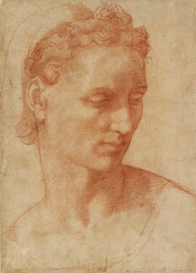 Head of a Woman, begyndelsen af det 16. århundrede af Baccio Bandinelli