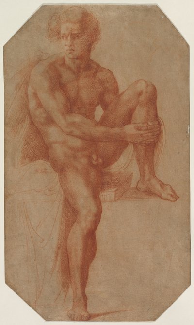 Siddende nøgen mand, ca. 1516-1520. af Baccio Bandinelli
