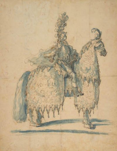 Rytter i festivalkostume af Baccio del Bianco
