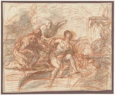Susanna og de ældste af Baldassare Franceschini (attributed to)
