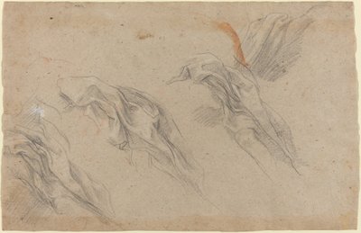 Draperistudier [recto] af Baldassare Franceschini