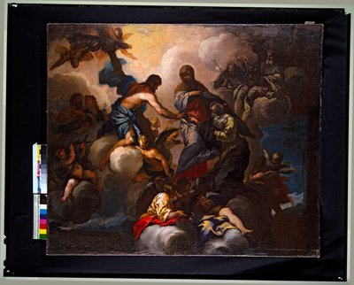 Modello, Den hellige Katarina af Sienas mystiske ægteskab (maleri) af Baldassare Franceschini