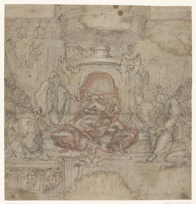 Design til et scenografisk påskealter af Baldassare Franceschini