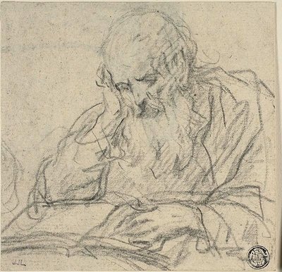Saint Reading af Baldassare Franceschini