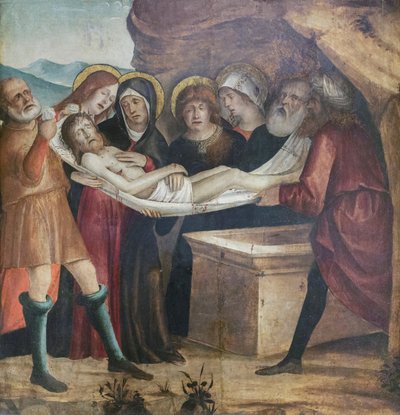 Nedlæggelse af Kristus i graven af Baldassare di Matteo Carrari