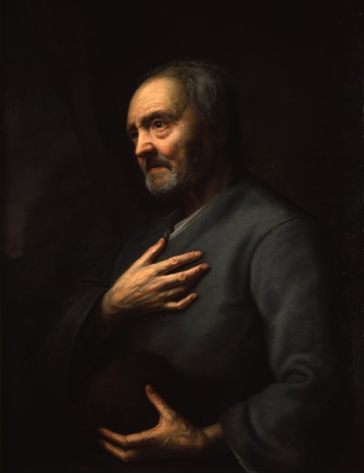 Portræt af en gammel mand af Balthasar Denner