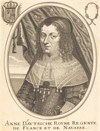 Anne af Østrig af Balthasar Moncornet