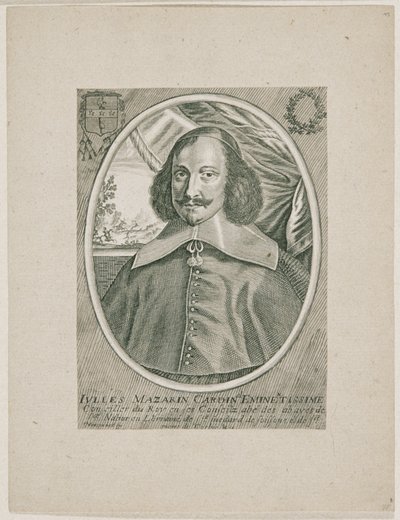 Kardinal Jules Mazarin af Balthasar Moncornet