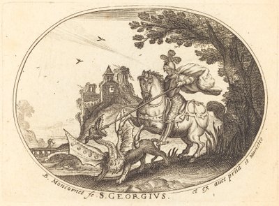 Sankt Georg og dragen af Balthasar Moncornet