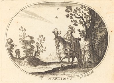 Sankt Martin og tiggeren af Balthasar Moncornet