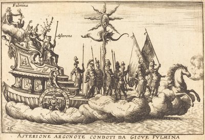 Argonote Asterion ledet af Jupiter Fulminates af Balthasar Moncornet after Remigio Cantagallina