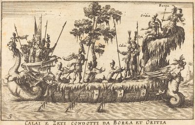 Calai blev hentet fra Zeti af Borea og Oritia af Balthasar Moncornet after Remigio Cantagallina