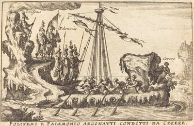 Polyphemus og Palemonio Argonauti ledet af Ceres af Balthasar Moncornet after Remigio Cantagallina