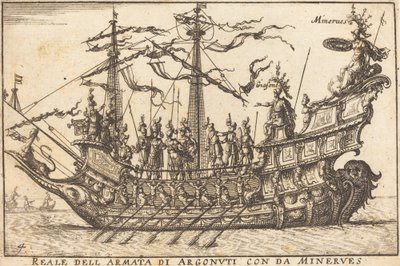 Royal Army of Argonuti med fra Minerves af Balthasar Moncornet after Remigio Cantagallina