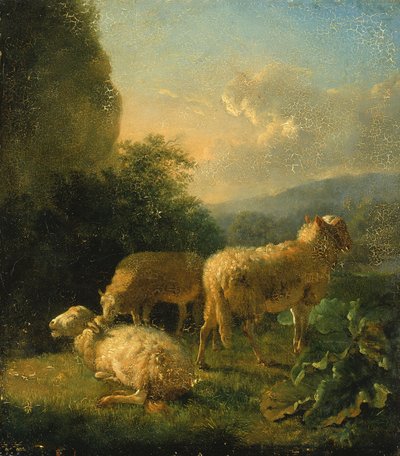 Får, slutningen af det 18.-begyndelsen af det 19. århundrede. af Balthasar Paul Ommeganck
