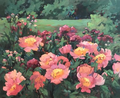 Pink Princess, ca. 1990-2005 (olie på lærred) af Barbara Cleary