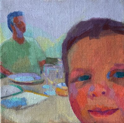 Eyeing up the Icecream, 2029 af Barbara Hoogeweegen