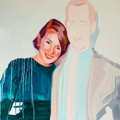 Nostalgi, 2021 (olie på polyesterlærred) af Barbara Hoogeweegen