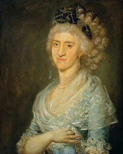 portræt af en dame af Barbara Krafft