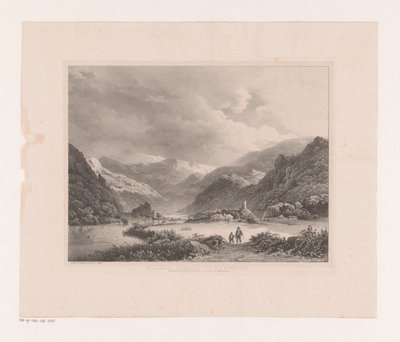 Udsigt over Ahr-dalen The Earth Valley (titel på objekt) af Barend Cornelis Koekkoek