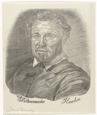 Portræt af Jacob Cornelisz. af Barend Johannes Bouwmeester