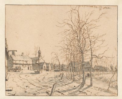 Udsigt over Gemert, Nordbrabant af Barend Klotz (attributed to)