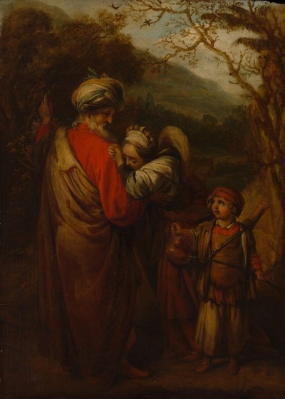 Abraham afskediger Hagar og Ismael, 1658. af Barent Fabritius