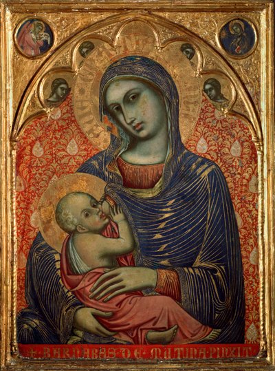 Maria, der ammer Jesus (maleri af Barnaba da Modena
