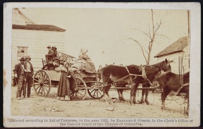 Afgang fra det gamle Homestead, Centreville, Virginia, 1862, fra Bradys Album Gallery, nr. 306 (bw foto) af Barnard and Gibson