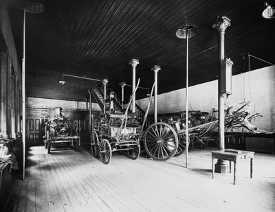 Engine House No. 40, Chicago, Illinois, USA, ca. 1905 (s/h-foto) af Barnes and Crosby