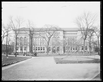 Newberry Library, Chicago, Illinois, USA, ca. 1905 (s/h-billede) af Barnes and Crosby