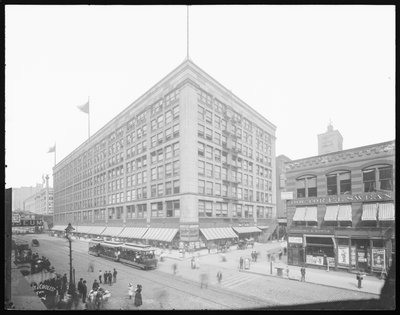 Siegel, Cooper & Company-bygning, Chicago, Illinois, USA, ca. 1905 (s/h-foto) af Barnes and Crosby