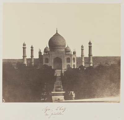 Agra, The Taj, generel udsigt af Baron Alexis de La Grange