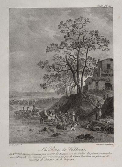 Spansk kampagne: Myrene i Valderas, provinsen Leon af Baron Louis Albert Guillain Bacler d