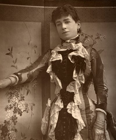 Den britiske skuespillerinde Lady Monckton i Jim the Penman, 1886 af Barraud