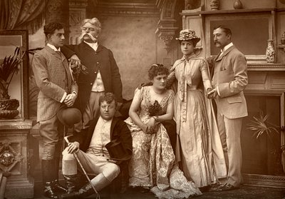 The Drury Lane Company i A Run of Luck, på Drury Lane Theatre, London, 1886 af Barraud