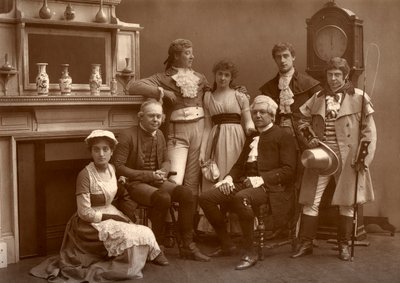 The Vaudeville Company i The Road to Ruin, på Vaudeville Theatre, London, 1886 af Barraud