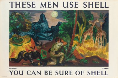 Reklameplakat for Shell af Barry Craig