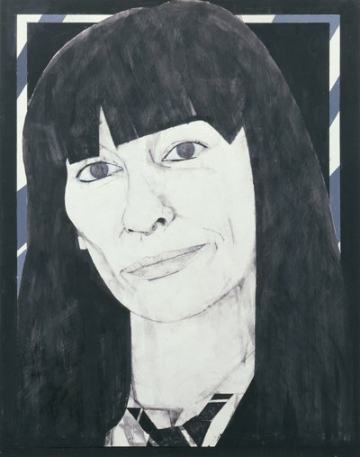 Portræt af Beryl Bainbridge, illustration til Cosmopolitan, 1970