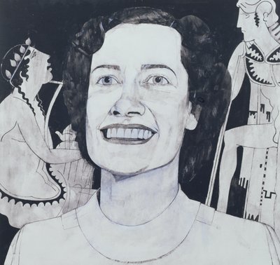 Portræt af Joan Sutherland, illustration til The Sunday Times, 1970