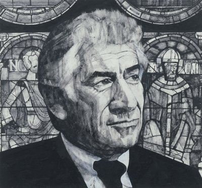 Portræt af Leonard Bernstein, illustration til The Sunday Times, 1970