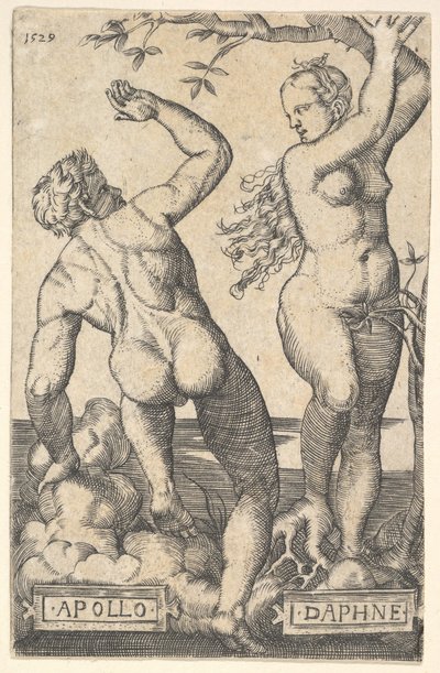 Apollo og Daphne omvendt kopi.n.d. af Barthel Beham
