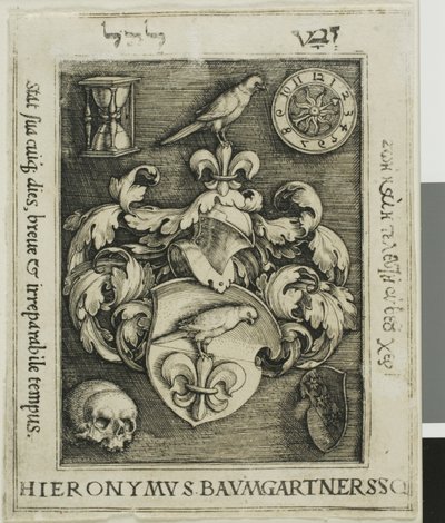 Hieronymous Baumgärtners exlibris af Barthel Beham