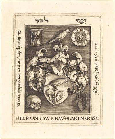 Bogplade af Hieronymus Baumgartner af Barthel Beham
