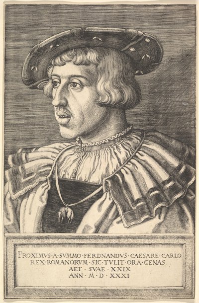 Kejser Ferdinand I, 1500-tallet. af Barthel Beham