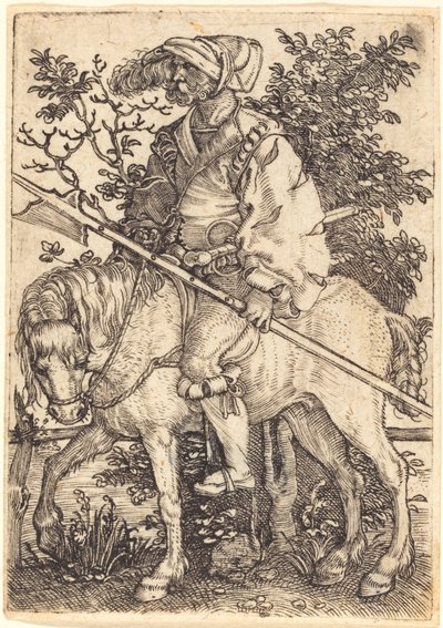 Halberdier til hest af Barthel Beham