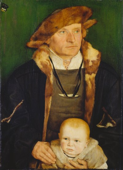 Portræt af Hans Urmiller og hans søn af Barthel Beham